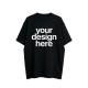 Black Oversized Crew Neck T-Shirt