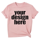 Blush Pink Rolled Side-Knot T-Shirt