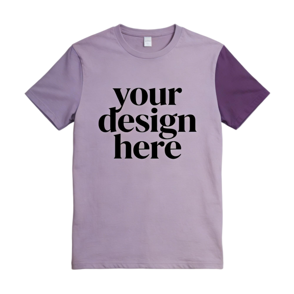 Lavender Contrast Sleeve T-Shirt